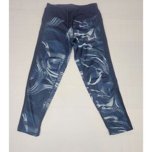 Nike‎ Power Leggings Womens XS. Blue Running Capri Back Pocket.